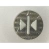 KM870820G082 - PASTILLE ,ROUND BRUSHED TACTILE SYM DCB