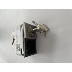 10077281 - BOUTON-POUSSOIR THYSSEN PM- 6 AVEC CLÉ 11355 LED ROUGE