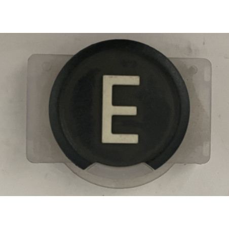 KM720246G64  BOUTON POUSSOIR LCE SYMBOL  "E" BICOLOR