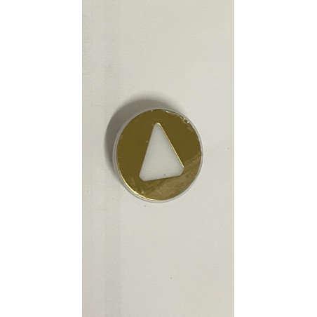 KM870828G091 PASTILLE  RONDE FLUSH SYM FLÈCHE VERS LE HAUT KONE