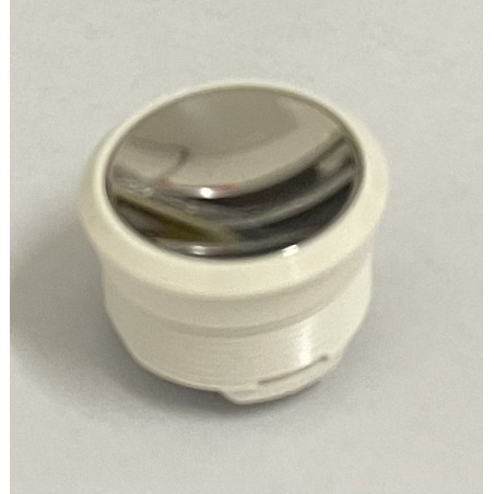 FAA25090AD119 BOUTON BLANC FINI INOX POLI OTIS