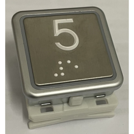 10080051 - BOUTON THYSSEN SM1+ " 5" BLANC  BRAILLE