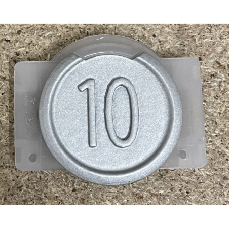 KM720205G10P PUSH BUTTON,METAL SYMBOL "10" KONE