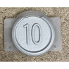 KM720205G10P PUSH BUTTON,METAL SYMBOL "10" KONE