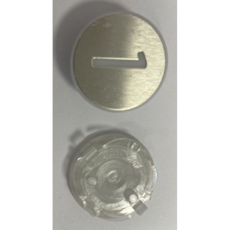 KM870822G001 PASTILLE  RONDE A FLEUR "1" KONE