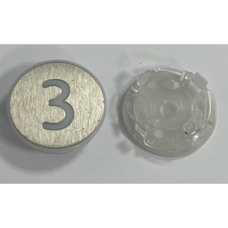 KM870822G003 PRESSEL,ROUND FLUSH  "3" kone