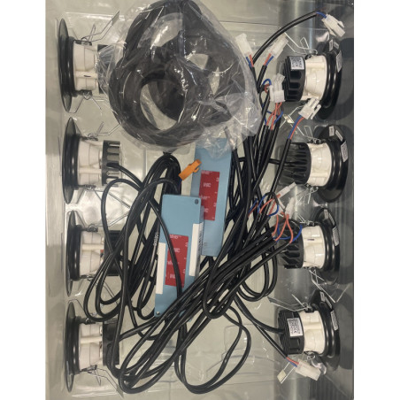 KM788195G07 KIT 8 LED SPOTLIGHT BLACK KONE