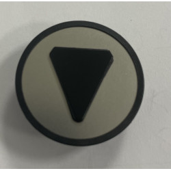 PASTILLE FINE KSS FOND GRIS SYM NOIR FLECHE DESCENTE KM801054G092