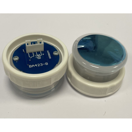 16003211  - ‌Bouton ANGEL LED bleue 24 V - 1 contact NO  SODIMAS