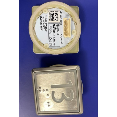 M50056682G081H013 BOUTON KDS WPF,SQU SURF WH SBS 13 KONE
