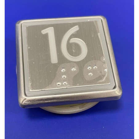 KM50056682G081H016 BUTTON KDS WPF,SQU SURF WH SBS 16 KONE