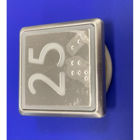 KM50056682G081H025 BUTTON KDS WPF,SQU SURF WH SBS 25 KONE