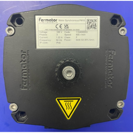 MOTEUR FERMATOR . VF SYNCHRONE 50HZ AVEC CODEUR PIGNON COURROIE EAGLE