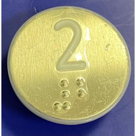 KM870824G002 PRESSEL,BRAILLE ROUND TACTILE SYM "2" KONE