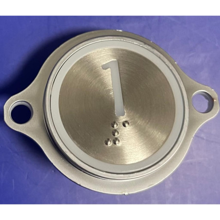 KM863052G069H001 BOUTON KDS STD,RND FLSH RE SBS "1" KONE