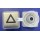 BLXVF0000.MQ Button BLX steel m.front Braille  Q steel "UP" DMG