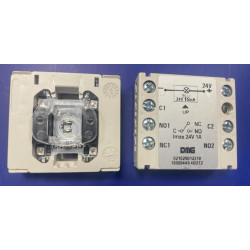 BLXVF0000.MQ Bouton BLX acier m.frontal Braille coller Q acier FM MONTÉ DMG