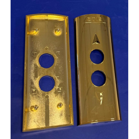 FAA147Y16  COUVERCLE LAITON 2BOUTONS OTIS