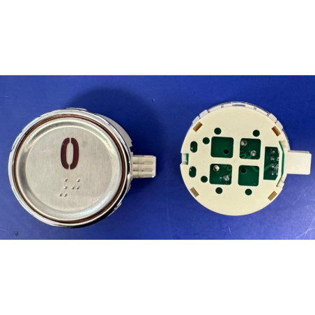 BUTTON SIMGA LIGHT COLOR RED SYM "0"