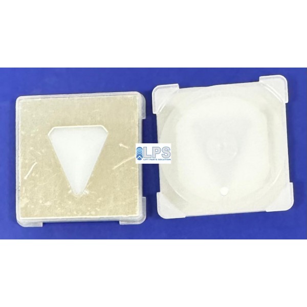 KM857811G092 INSERT ,CARRÉ BROSSÉ SYM FLÈCHE VERS LE BAS KONE