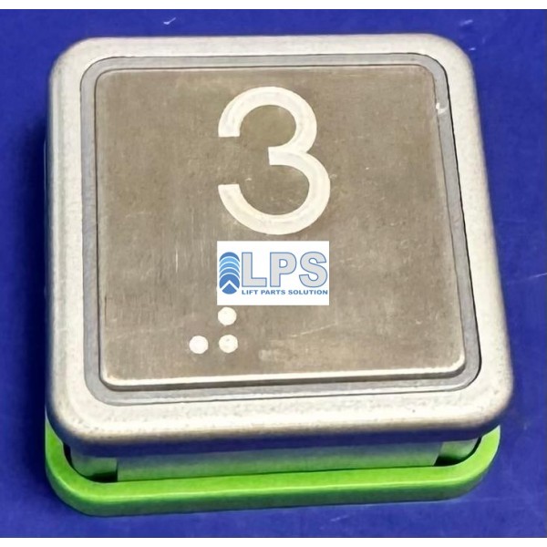 BOUTON POUSSOIR  SM1 Braille Mf Réf. 3  THYSSEN