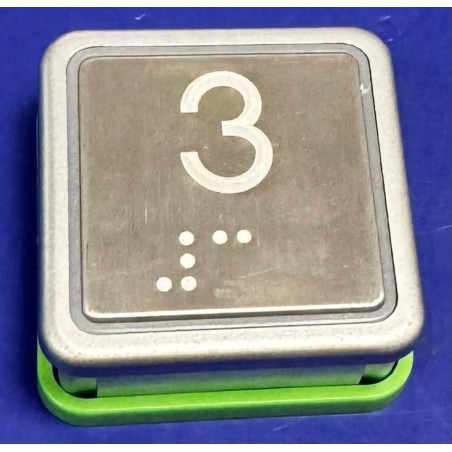 BOUTON POUSSOIR  SM1 Braille Mf Réf. 3  THYSSEN