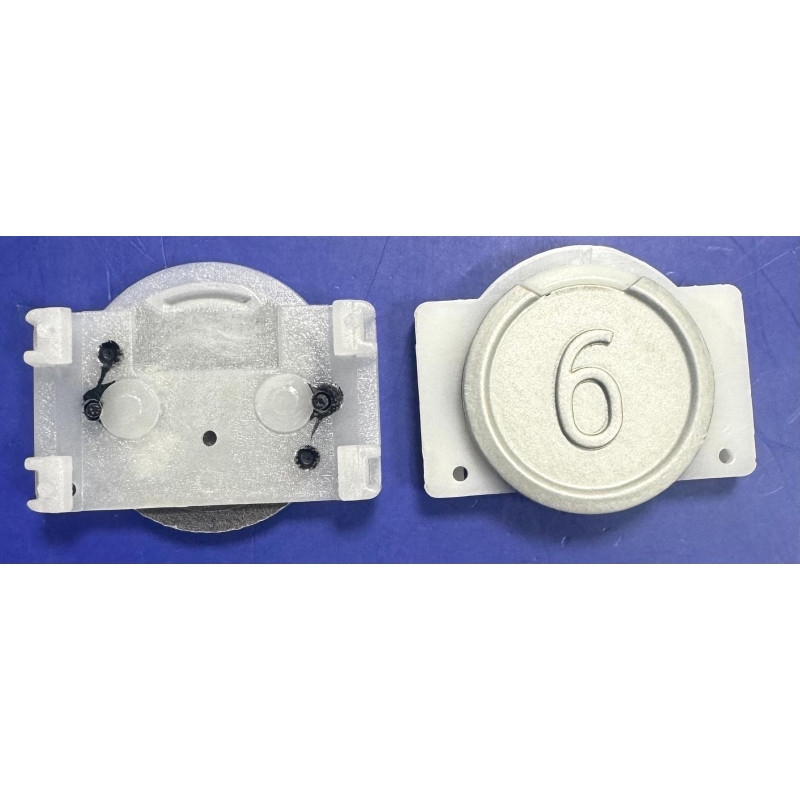 KM720205G06 KM720205G06P BOUTON POUSSOIR MÉTAL SIGMA SYMBOLE "6" KONE