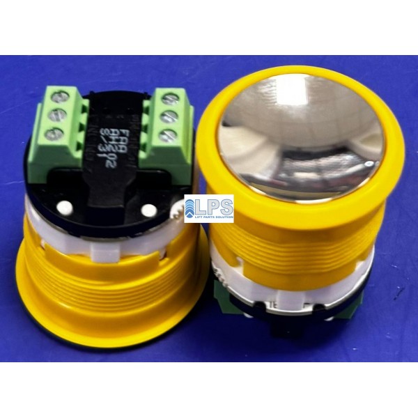 FAA25090AH202 - BUTTON OTIS REDONDO CROMADO ALARMA 2 CON