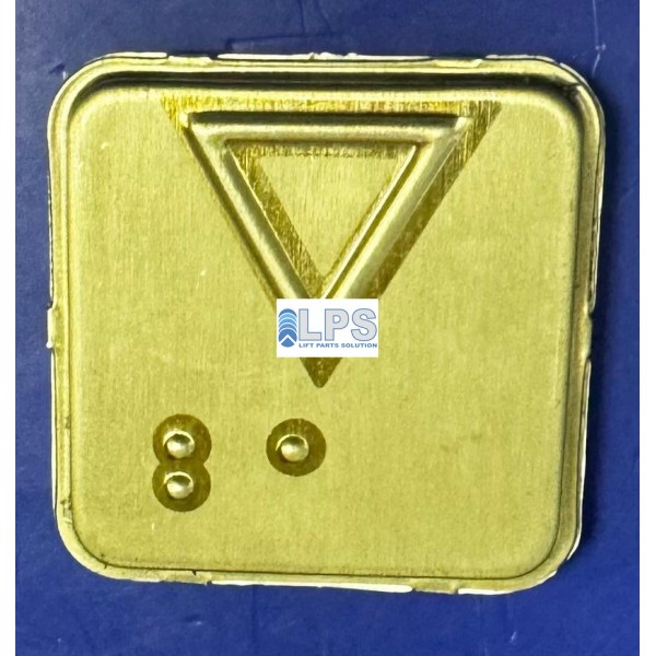 10074166 - TOUCH PLATE CEHAM C/BRAILLE (DOWN ARROW ) THYSSEN