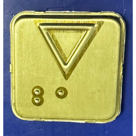 10074166 - TOUCH PLATE CEHAM C/BRAILLE (DOWN ARROW ) THYSSEN