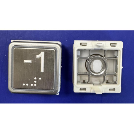 THYSSEN 10080045    BOUTON SM1+ " -1 " BLANC  BRAILLE THYSSEN