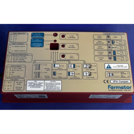Fermator – Boitier VVVF4+ Etiquette en Anglais et en Mandarin Modèle standard. Ne convient pas pour les Schindler Neuf