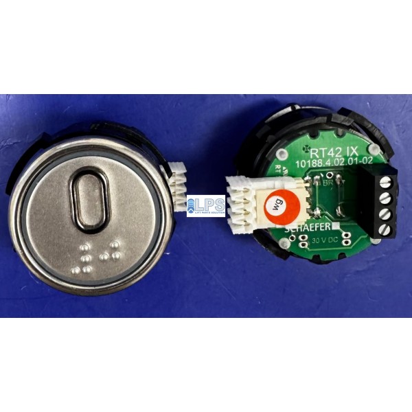BOUTON RT-42 IX WG ROUGE " 0 " BRAILLE KLEEMANN