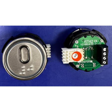 BOUTON RT-42 IX WG ROUGE " 0 " BRAILLE KLEEMANN