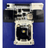 Floor BDU 1Pushbutton White-Blue 24 DMG