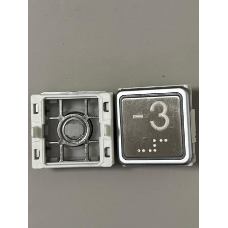 THYSSEN  10082461 PUSH BUTTON SM1+ "-3 "WHITE BRAILLE  THYSSEN