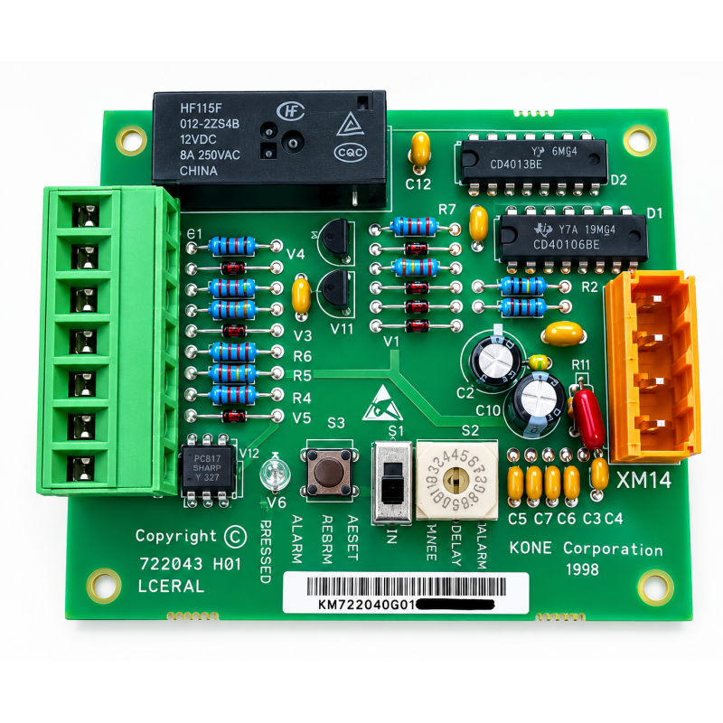 KM722040G01 CARTE DE COMMANDE D'ASSEMBLAGE LCERAL KONE