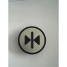 PASTILLE FINE KSS FOND GRIS SYM NOIR Fermeture Porte