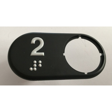 CHICKLET MP PSP BLACK 2 BRAILLE