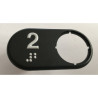 CHICKLET MP PSP BLACK 2 BRAILLE