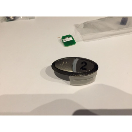 ENS. BOUTON D'APPEL CABINE "2" + BRAILLE OR02