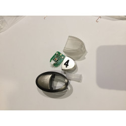 ENS. BOUTON D'APPEL CABINE "4" + BRAILLE OR02