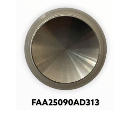 BOUTON ILLUMINE BLEU FINI INOX BROSSE  - FAA25090AD313