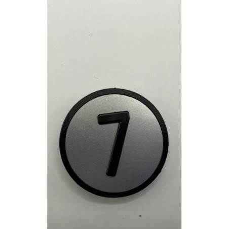 PASTILLE FINE KSS FOND GRIS SYM NOIR 7 - KM801054G007